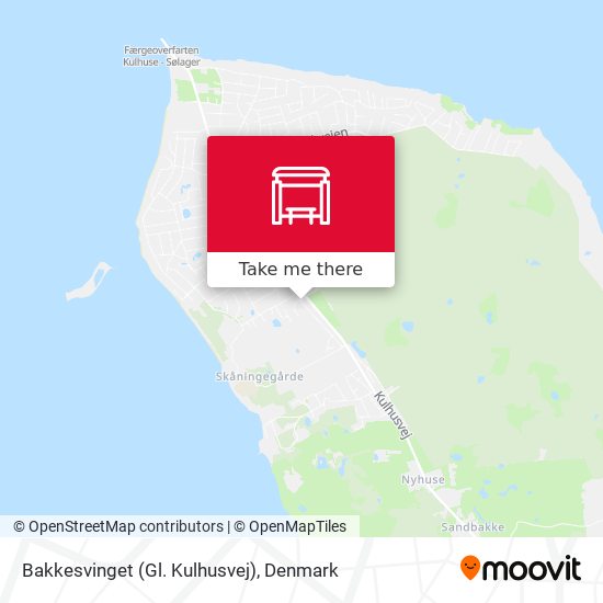Bakkesvinget (Gl. Kulhusvej) map