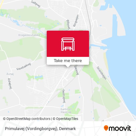 Primulavej (Vordingborgvej) map