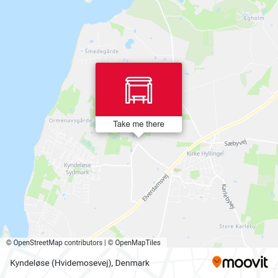 Kyndeløse (Hvidemosevej) map