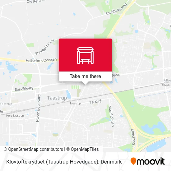 Klovtoftekrydset (Taastrup Hovedgade) map