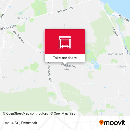 Vallø St. map