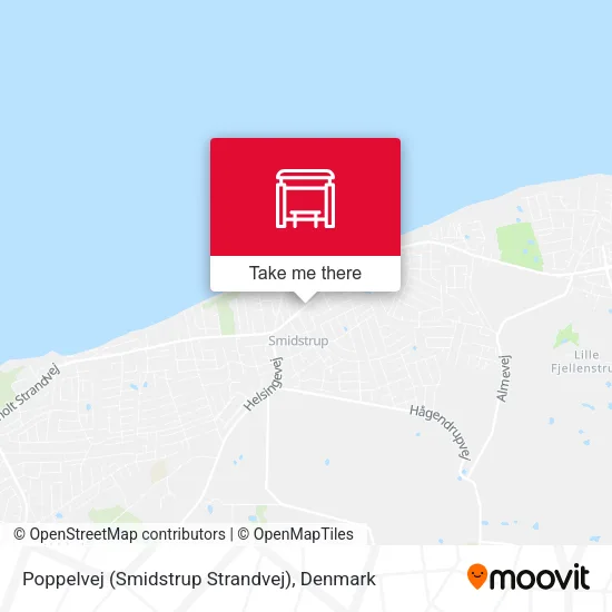 Poppelvej (Smidstrup Strandvej) map