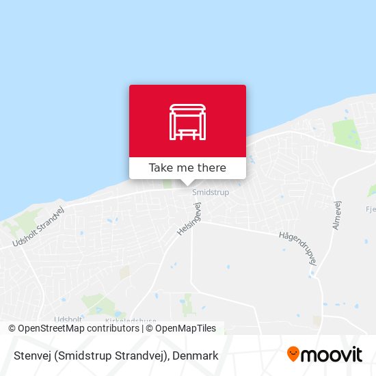 Stenvej (Smidstrup Strandvej) map