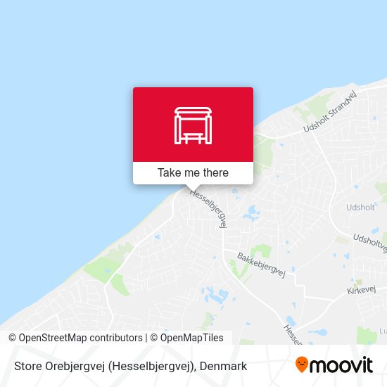 Store Orebjergvej (Hesselbjergvej) map