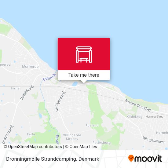 Dronningmølle Strandcamping map