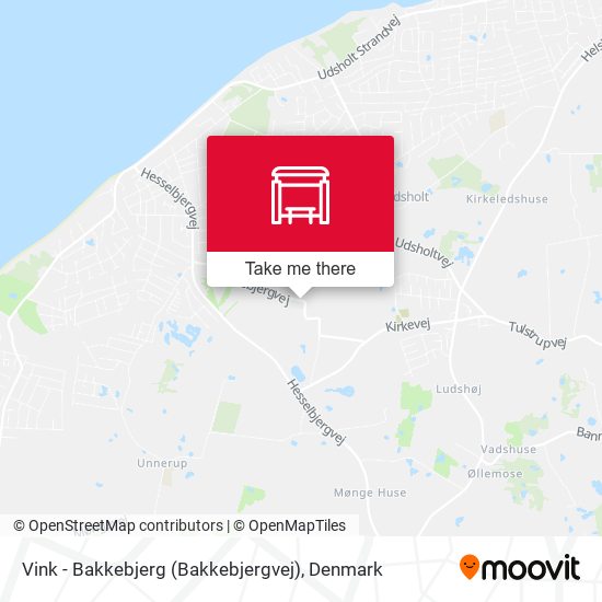 Vink - Bakkebjerg (Bakkebjergvej) map