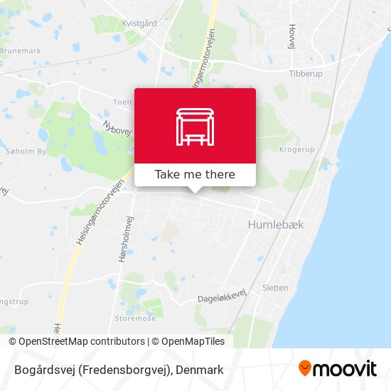 Bogårdsvej (Fredensborgvej) map