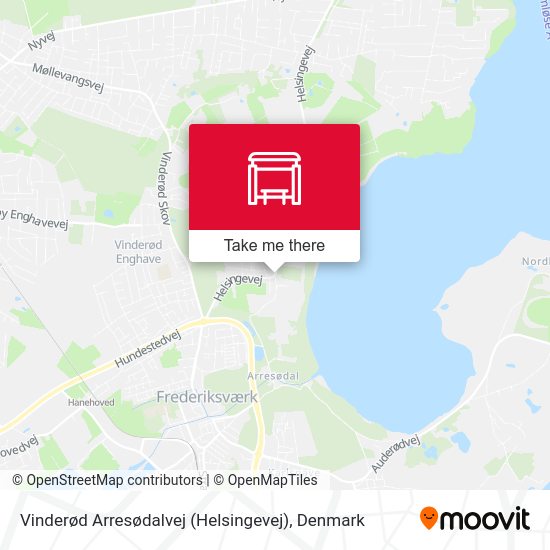 Vinderød Arresødalvej (Helsingevej) map