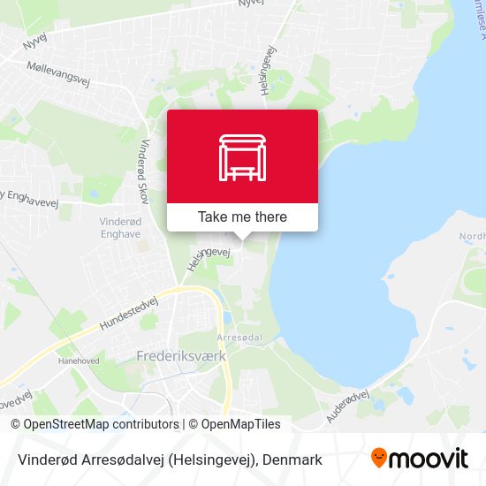 Vinderød Arresødalvej (Helsingevej) map