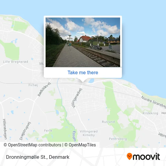 Dronningmølle St. map