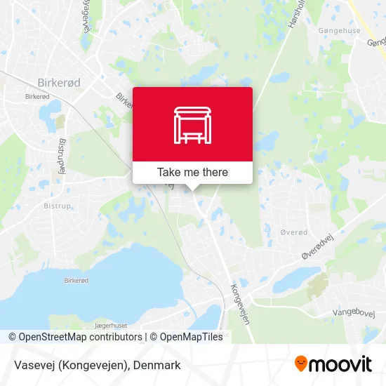 Vasevej (Kongevejen) map