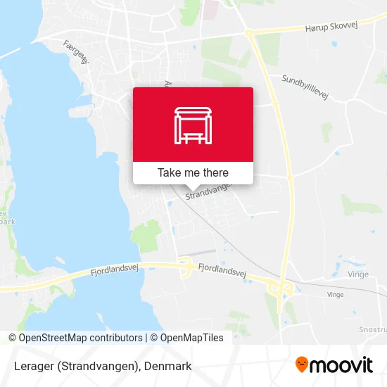 Lerager (Strandvangen) map