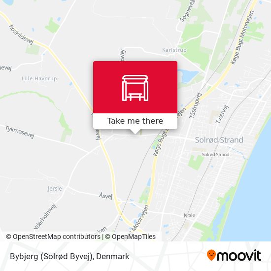 Bybjerg (Solrød Byvej) map