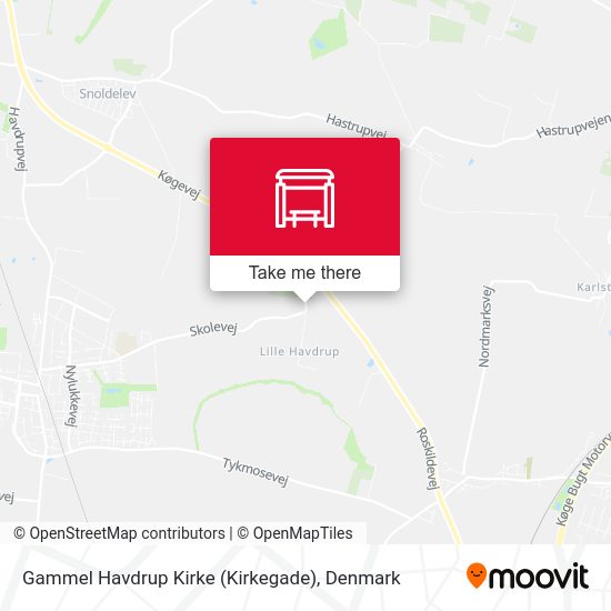 Gammel Havdrup Kirke (Kirkegade) map