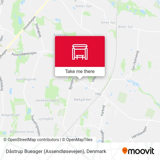 Dåstrup Bueager (Assendløsevejen) map