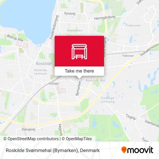 Roskilde Svømmehal (Bymarken) map