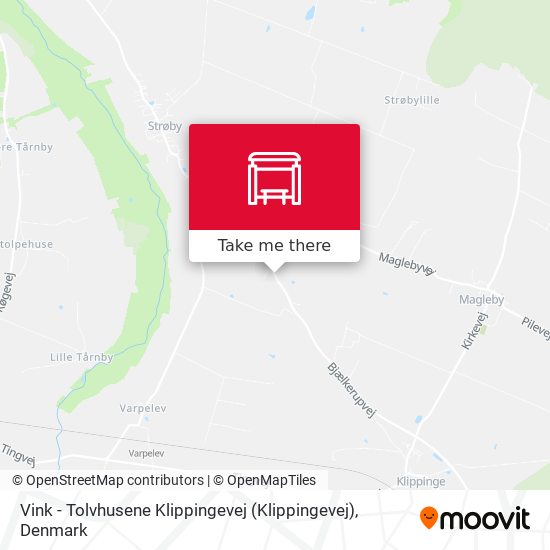 Vink - Tolvhusene Klippingevej map