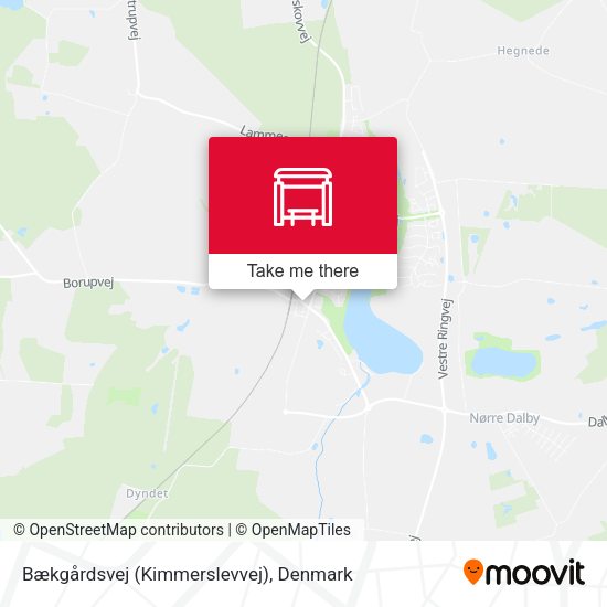 Bækgårdsvej (Kimmerslevvej) map