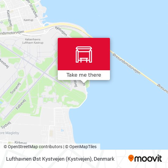 Lufthavnen Øst Kystvejen map