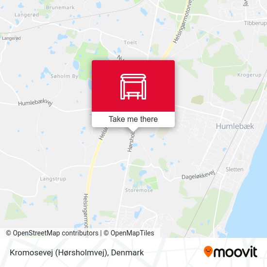 Kromosevej (Hørsholmvej) map