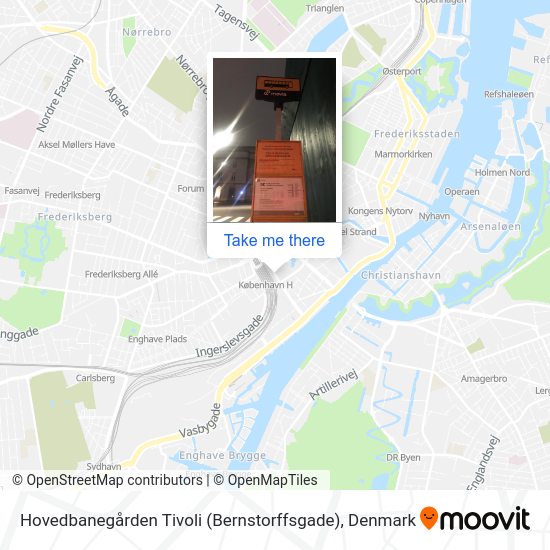 Hovedbanegården Tivoli (Bernstorffsgade) map