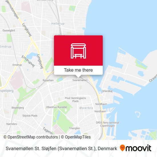 Svanemøllen St. Sløjfen map