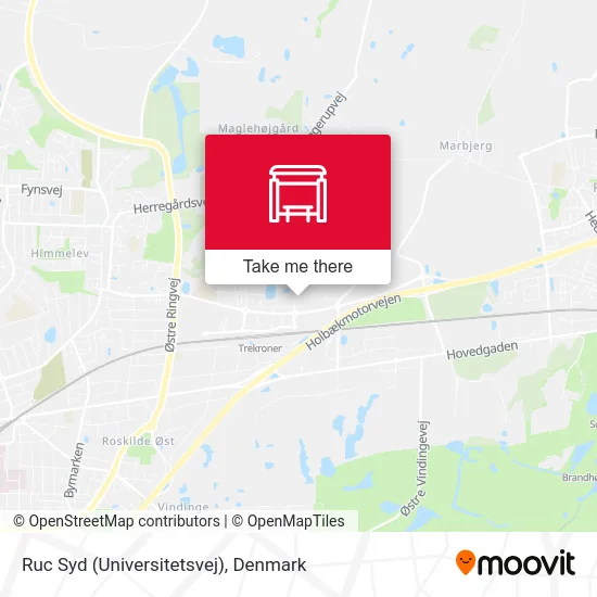 Ruc Syd (Universitetsvej) map