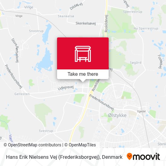 Hans Erik Nielsens Vej (Frederiksborgvej) map