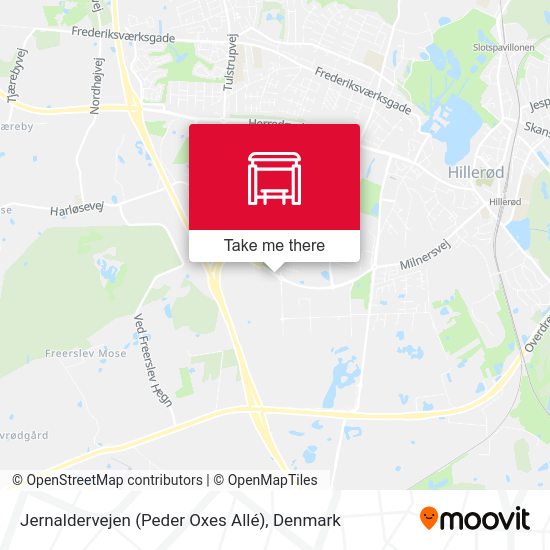 Jernaldervejen (Peder Oxes Allé) map