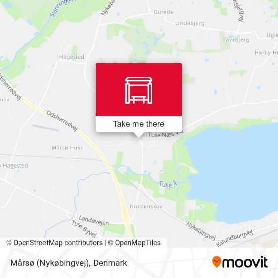Mårsø (Nykøbingvej) map