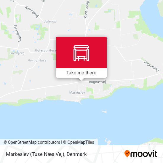 Markeslev (Tuse Næs Vej) map