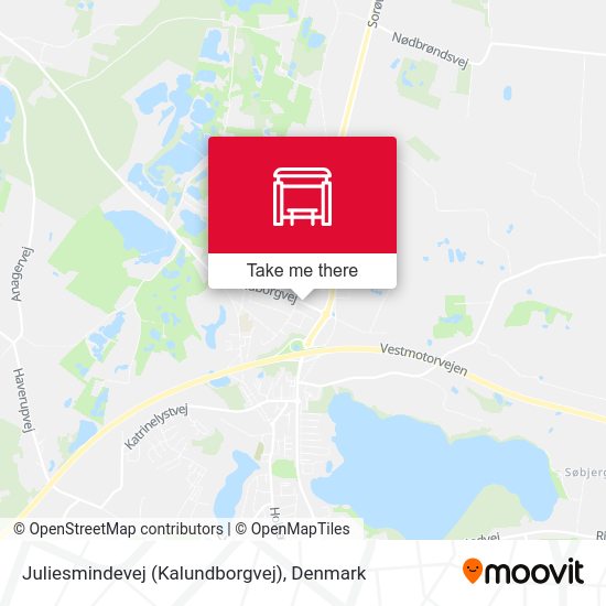 Juliesmindevej (Kalundborgvej) map