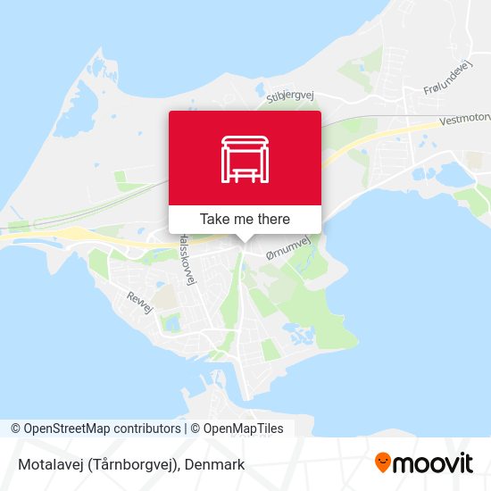 Motalavej (Tårnborgvej) map
