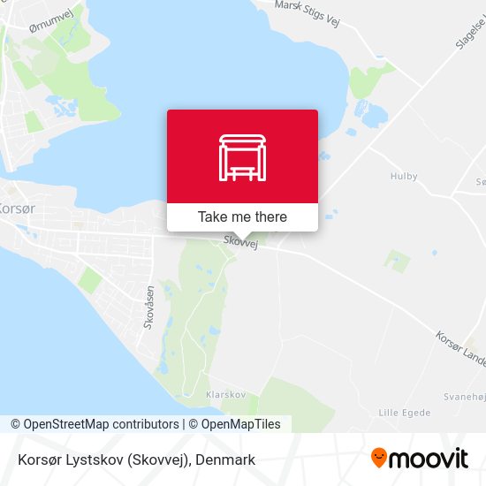 Korsør Lystskov (Skovvej) map