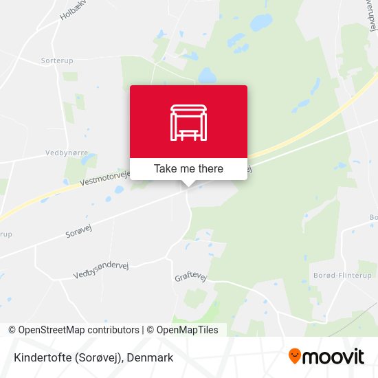 Kindertofte (Sorøvej) map