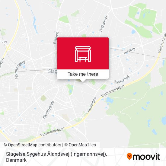 Slagelse Sygehus Ålandsvej (Ingemannsvej) map