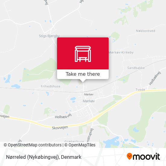 Nørreled (Nykøbingvej) map