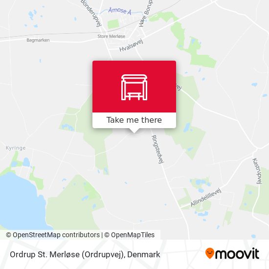 Ordrup St. Merløse (Ordrupvej) map