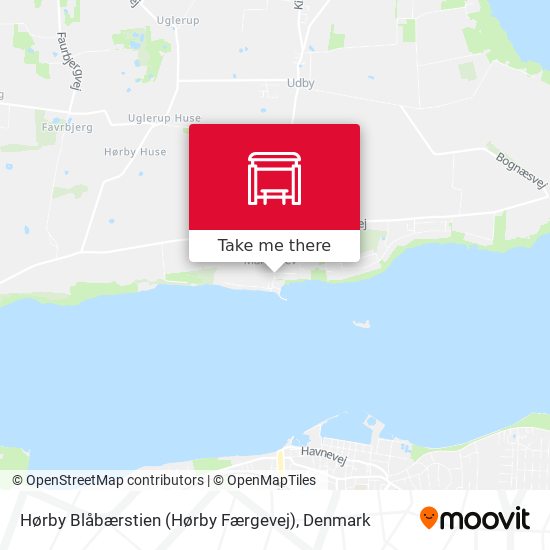Hørby Blåbærstien (Hørby Færgevej) map