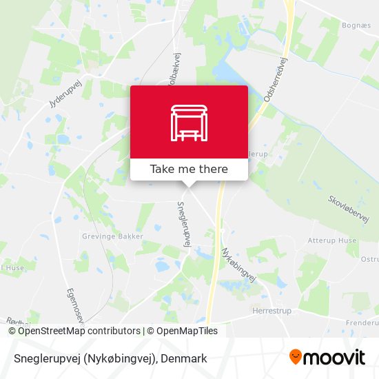 Sneglerupvej (Nykøbingvej) map