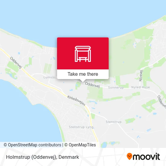 Holmstrup (Oddenvej) map