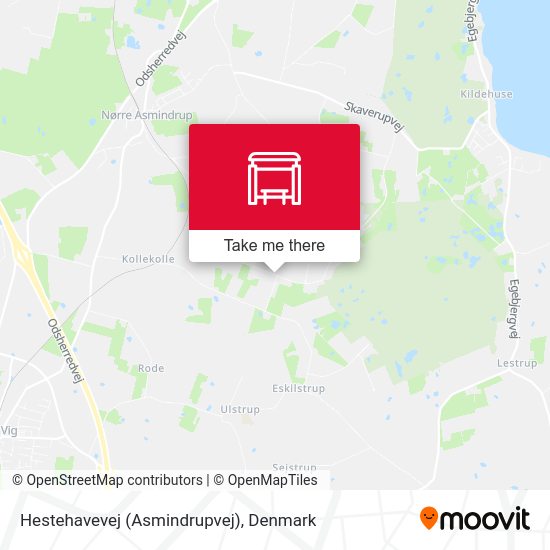 Hestehavevej (Asmindrupvej) map