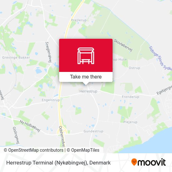 Herrestrup Terminal (Nykøbingvej) map