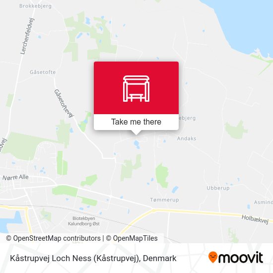 Kåstrupvej Loch Ness map