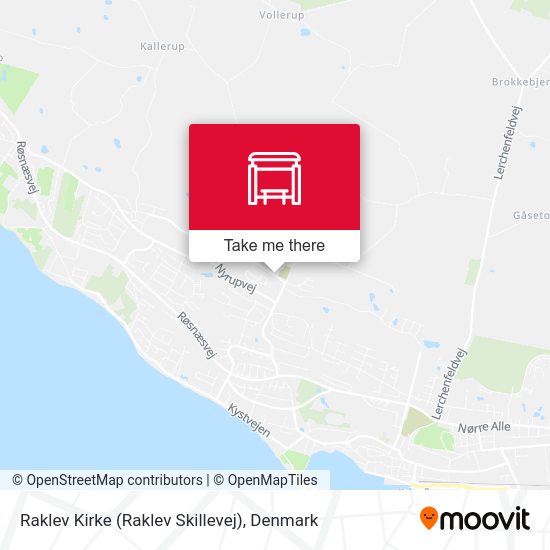 Raklev Kirke (Raklev Skillevej) map