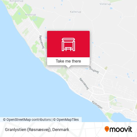 Granlystien (Røsnæsvej) map