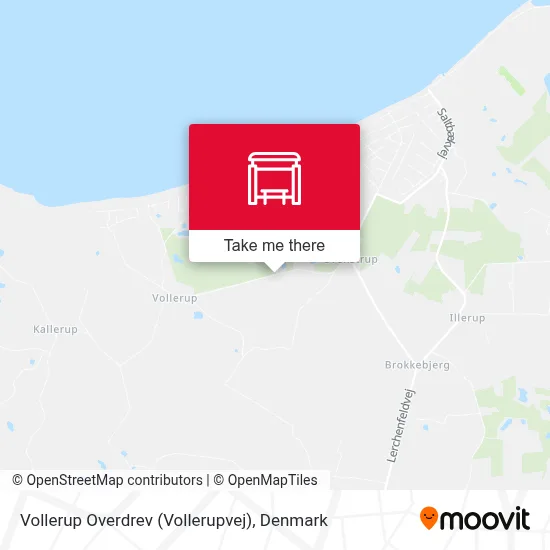 Vollerup Overdrev (Vollerupvej) map