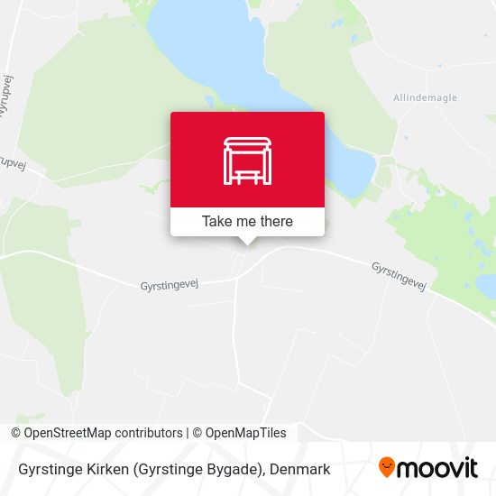 Gyrstinge Kirken (Gyrstinge Bygade) map