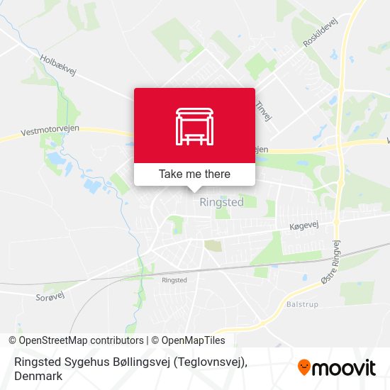Ringsted Sygehus Bøllingsvej (Teglovnsvej) map