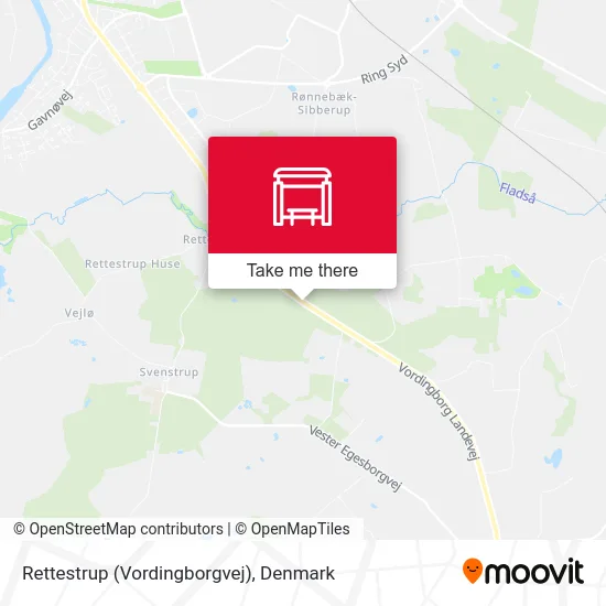 Rettestrup (Vordingborgvej) map